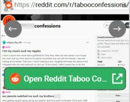 Reddit Taboo Confessions